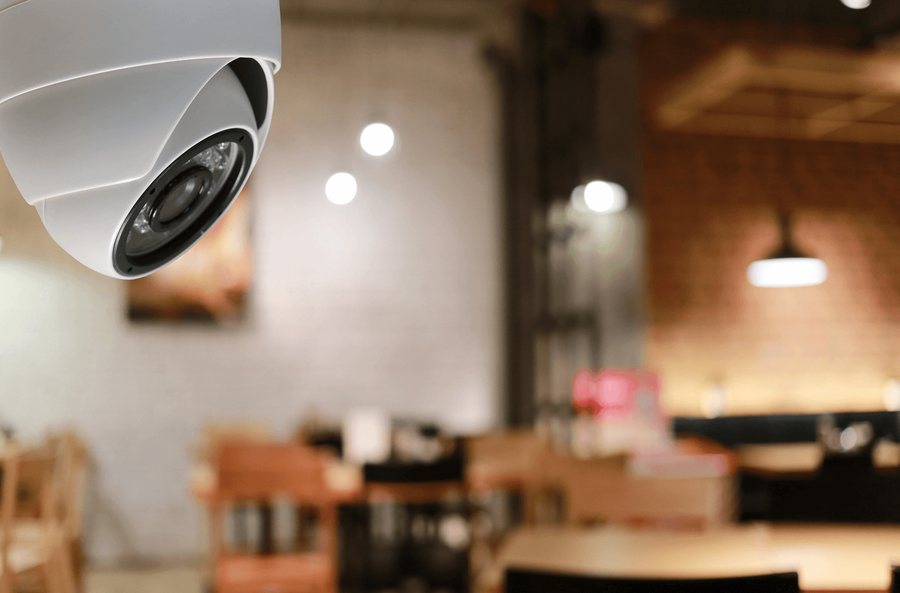 Domekamera in einem Lokal – Videoüberwachung von ALARM4YOU